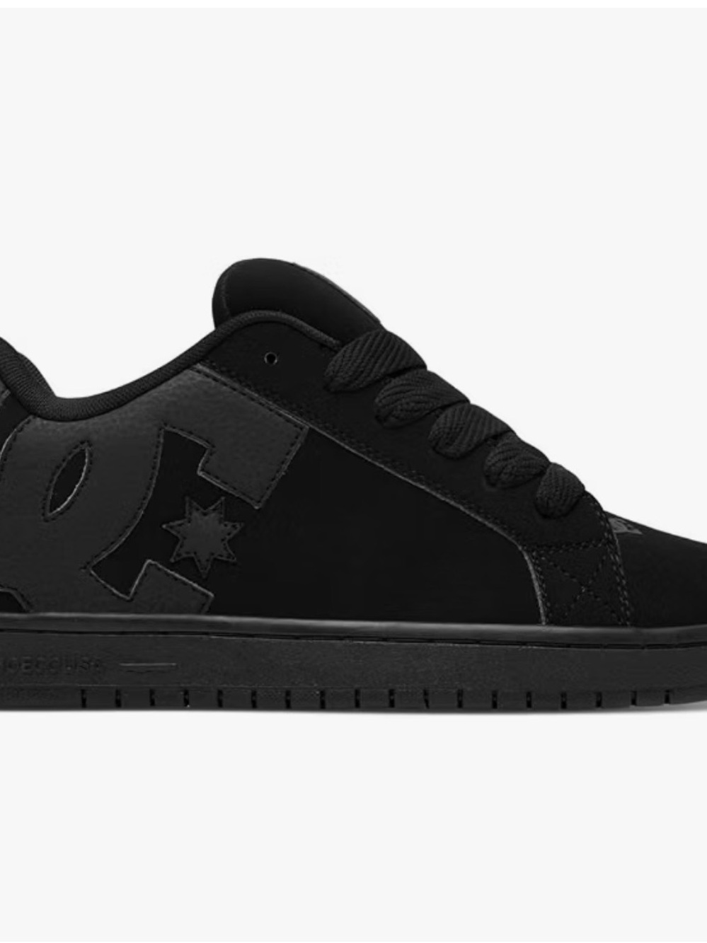 DC Men’s Black Skate Sneaker Sole - DC Logo Tread